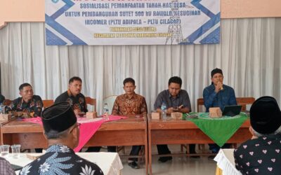 MUSYAWARAH DESA SOSIALISASI  PEMANFAATAN TANAH KAS DESA  UNTUK PEMBANGUNAN SUTET 500  KV RAWALO/KESUGIHAN  INCOMER (PLTU ADIPALA – PLTU CILACAP)